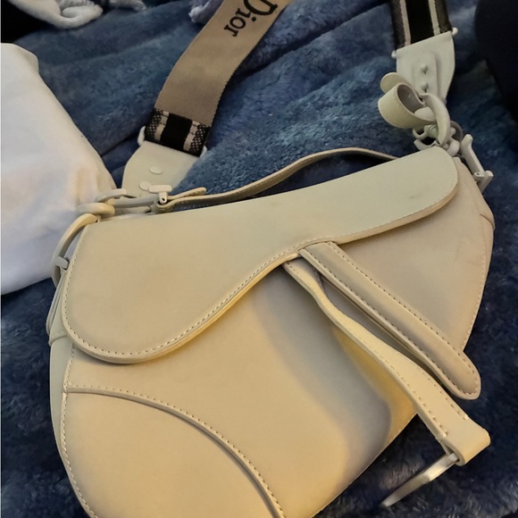 Dior Handbags - Dior Beige Saddle Shoulder Bag